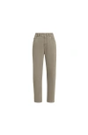 Brunello Cucinelli Baggy Tapered Trousers In Green