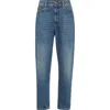 Brunello Cucinelli Blue Denim Contemporary Loose Jeans In Medium Denim