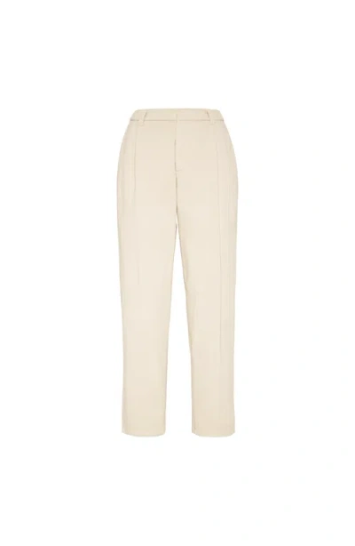 Brunello Cucinelli Baggy Trousers With Monili In Neutral