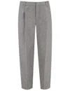 Brunello Cucinelli Pleat Pants In Grey