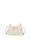 BRUNELLO CUCINELLI 'MELLOW' BEIGE CROSSBODY BAG WITH DRAWSTRING CLOSURE AND CHAIN SHOULDER STRAP IN LEATHER WOMAN
