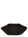 Brunello Cucinelli Structured Top Handle Woven Clutch Bag In Brown
