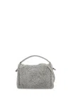 Brunello Cucinelli Women Small Shearling Mellow Shoulder Bag In Gray