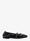 Brunello Cucinelli Nappa Ballerina With Shiny Strap In Black