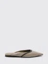 Brunello Cucinelli Ballet Flat  Woman Color Grey In Gray