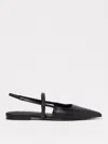 Brunello Cucinelli Slingback Ballet Flats With Precious Strap In Black