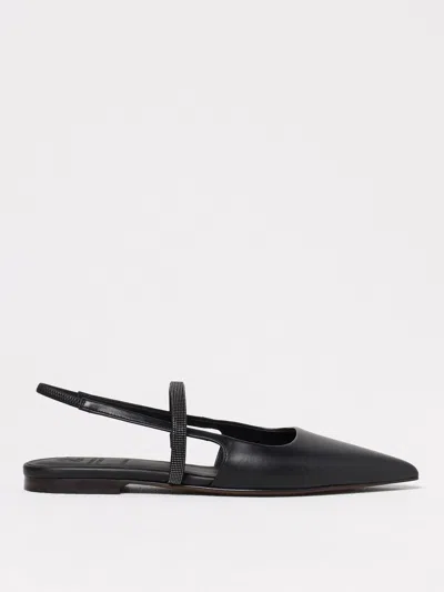 BRUNELLO CUCINELLI BALLET FLATS BRUNELLO CUCINELLI WOMAN COLOR BLACK,G54115002