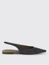 Brunello Cucinelli Ballet Flats  Woman Color Denim In Blue