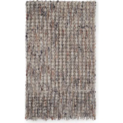 Brunello Cucinelli Balloon Net Knit Scarf In Gray