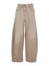 Brunello Cucinelli Baloon Jeans In Sand