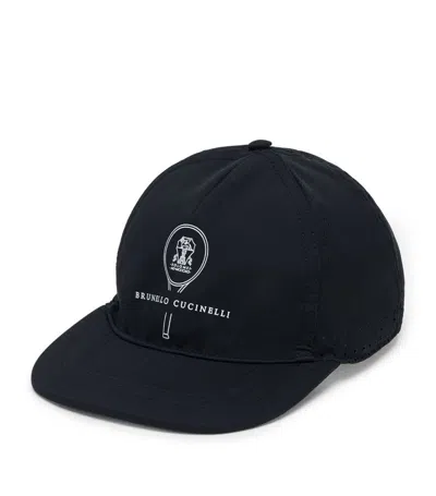 Brunello Cucinelli Baseball Cap In Black