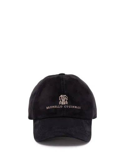 Brunello Cucinelli Baseball Cap In Black
