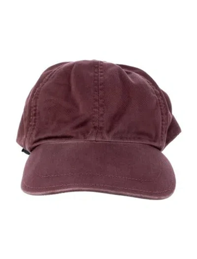 Pre-owned Brunello Cucinelli Baseball Cap In Burgundy