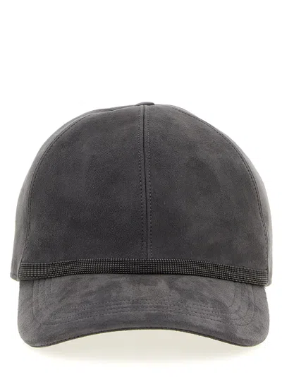 Brunello Cucinelli Baseball Cap In Black