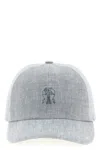 Brunello Cucinelli Baseball Cap In Gray