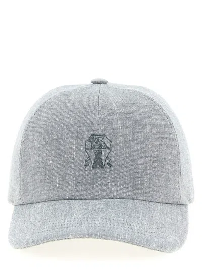 Brunello Cucinelli Baseball' Cap In Gray
