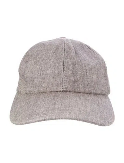 Pre-owned Brunello Cucinelli Baseball Cap In Gray