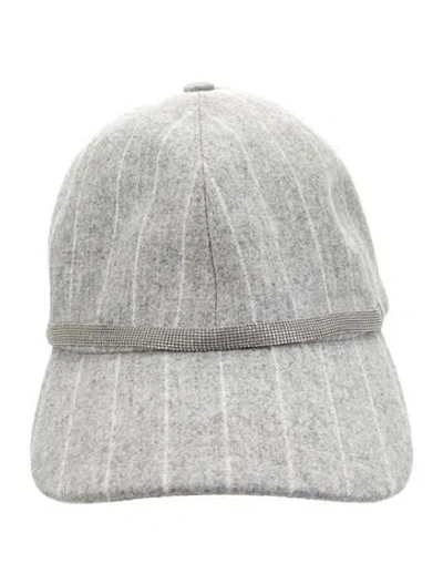 Pre-owned Brunello Cucinelli Baseball Cap In Grey