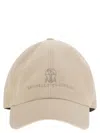 BRUNELLO CUCINELLI BRUNELLO CUCINELLI BASEBALL CAP IN GARMENT DYED TWISTED COTTON GABARDINE WITH EMBROIDERED LOGO