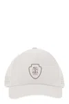 Brunello Cucinelli Men Baseball Cap In Tech Fabric With Logo