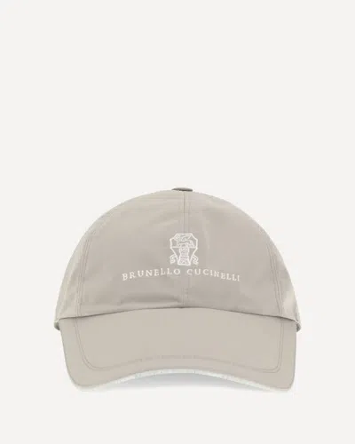 Brunello Cucinelli Baseball Cap In Neutral