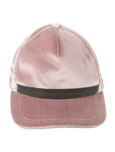 Pre-owned Brunello Cucinelli Baseball Cap In Pink