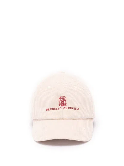 Brunello Cucinelli Baseball Cap In White