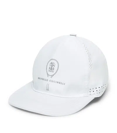 Brunello Cucinelli Baseball Cap In White