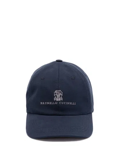 BRUNELLO CUCINELLI BASEBALL CAP WITH EMBROIDERY