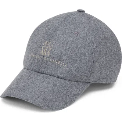 BRUNELLO CUCINELLI BRUNELLO CUCINELLI BASEBALL CAP WITH EMBROIDERY