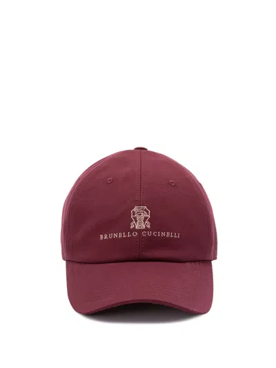 BRUNELLO CUCINELLI BASEBALL CAP WITH EMBROIDERY