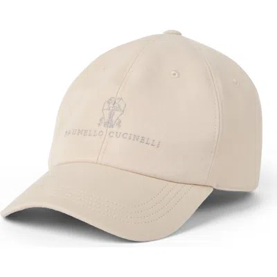 BRUNELLO CUCINELLI BRUNELLO CUCINELLI BASEBALL CAP WITH EMBROIDERY