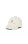 Brunello Cucinelli Cotton-blend Corduroy Cap In Yellow