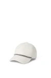Brunello Cucinelli Panelled Linen Baseball Cap With Curved Brim In Neutral