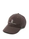 Brunello Cucinelli Cotton Logo Hat