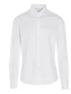 Brunello Cucinelli Basic Cotton Shirt Shirt And Blouse White