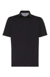 Brunello Cucinelli Basic Fit Polo Shirt In Black