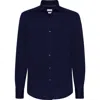 Brunello Cucinelli Basic Fit Shirt In Navy Blue