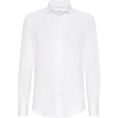 Brunello Cucinelli Basic Fit Shirt In White