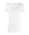 Brunello Cucinelli Slim Fit Plain Knit T-shirt In White