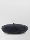 Brunello Cucinelli Basque Wool Cap Soft Compact Silhouette In Black