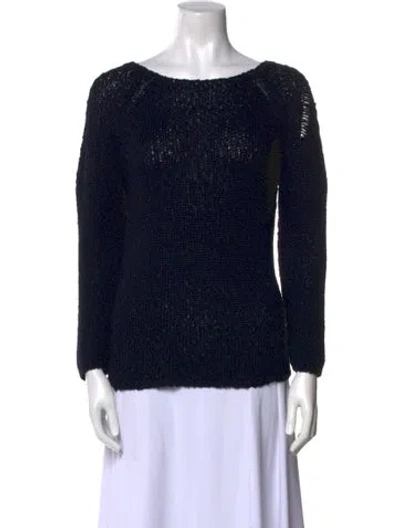 Pre-owned Brunello Cucinelli Bateau Neckline Sweater In Black