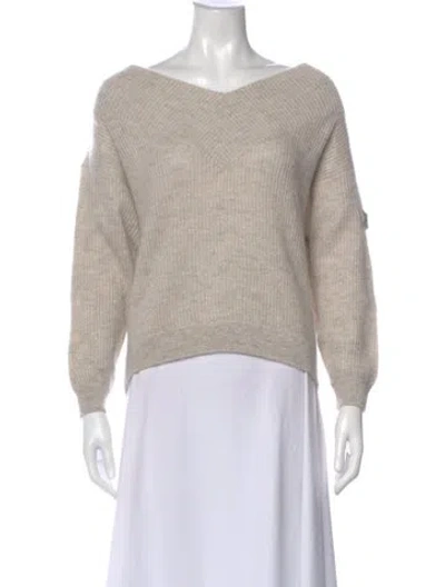 Pre-owned Brunello Cucinelli Bateau Neckline Sweater In Brown