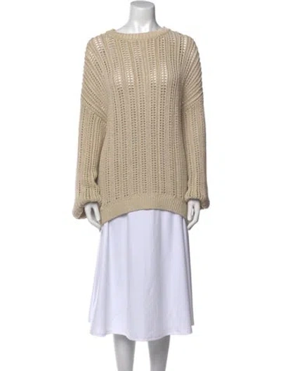 Pre-owned Brunello Cucinelli Bateau Neckline Sweater In Neutral