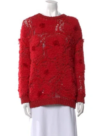 Pre-owned Brunello Cucinelli Bateau Neckline Sweater In Red