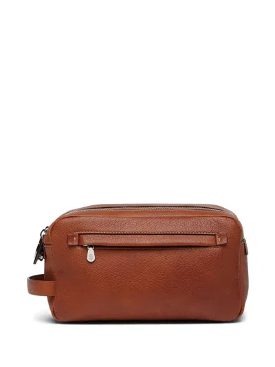 Brunello Cucinelli Bathroom Bag In Brown