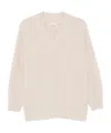 Brunello Cucinelli Batwing-sleeve Sweater In Nude