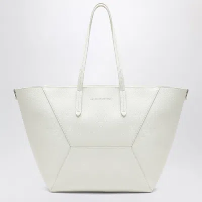 Brunello Cucinelli Bc Duo Bag In Ivory Leather In White