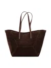Brunello Cucinelli Stitched Duo Tote Bag In Purple