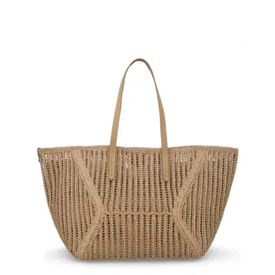 Brunello Cucinelli Bc Duo Bag In Sand